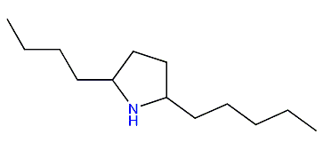 2-Butyl-5-pentylpyrrolidine